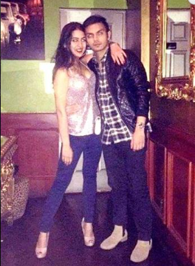 Sara Ali Khan with Veer Pahariya